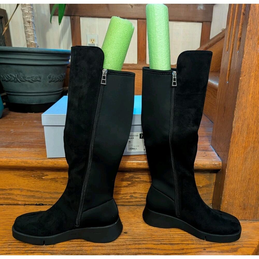 NWT Aerosoles Flavia Tall Riding Boots Women's 7.5M Black Box $110 - Picture 6 of 11